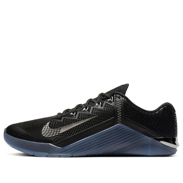 

Кроссовки metcon 6 amp 'black metallic pewter' Nike, черный