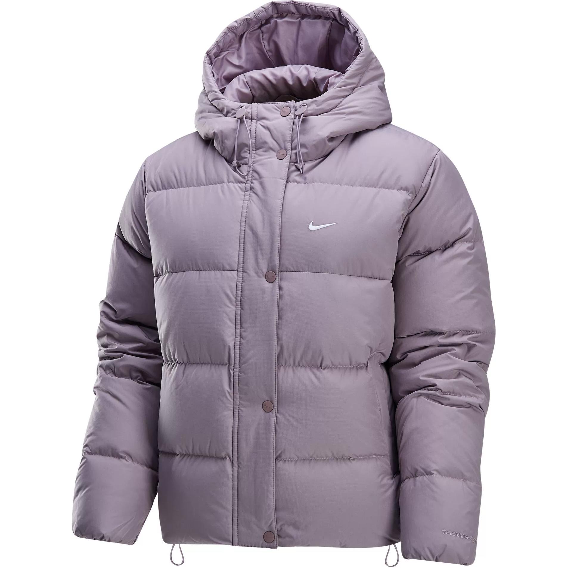 Куртка пуховая женская Light Stone Purple/White Nike, Light Ore Purple/White — фото 2