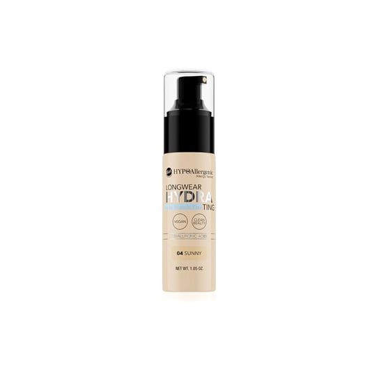 

Прочная и увлажняющая основа с гиалуроновой кислотой, 04, 30 г Bell, HYPOAllergenic, Longwear Hydrating Balm Foundation