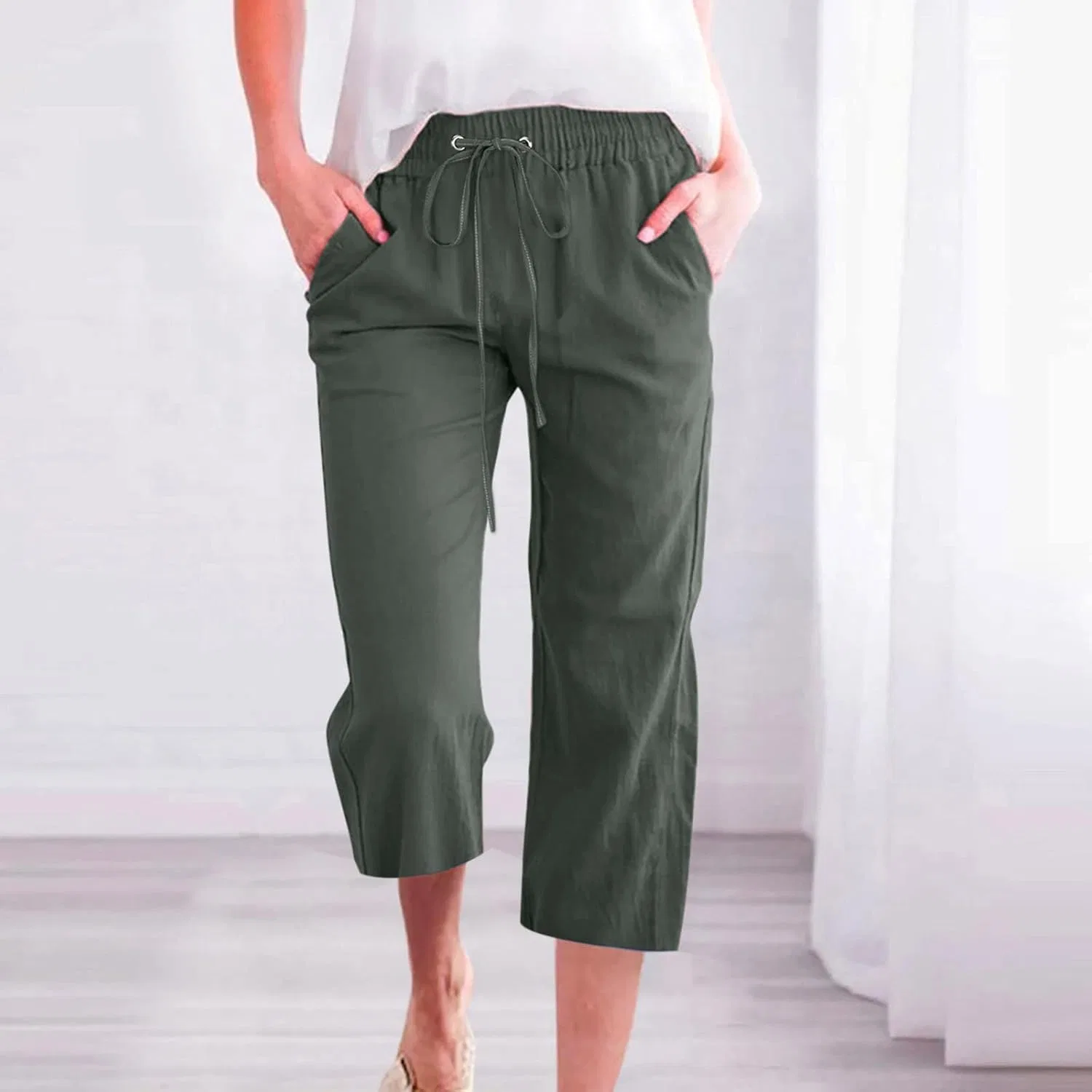 Шорты зауженные, цвет Army Green — фото 2