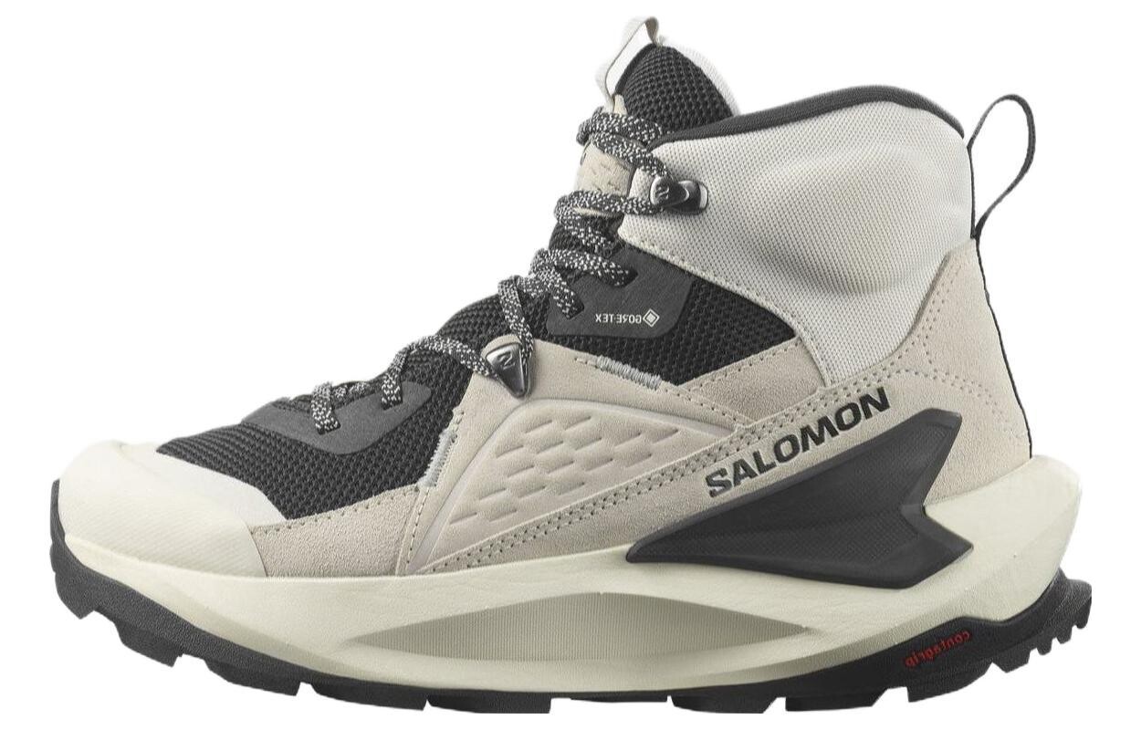 

Женские кроссовки Elixir Mid GORE-TEX 'Vanilla Ice Lemon' Salomon, серый