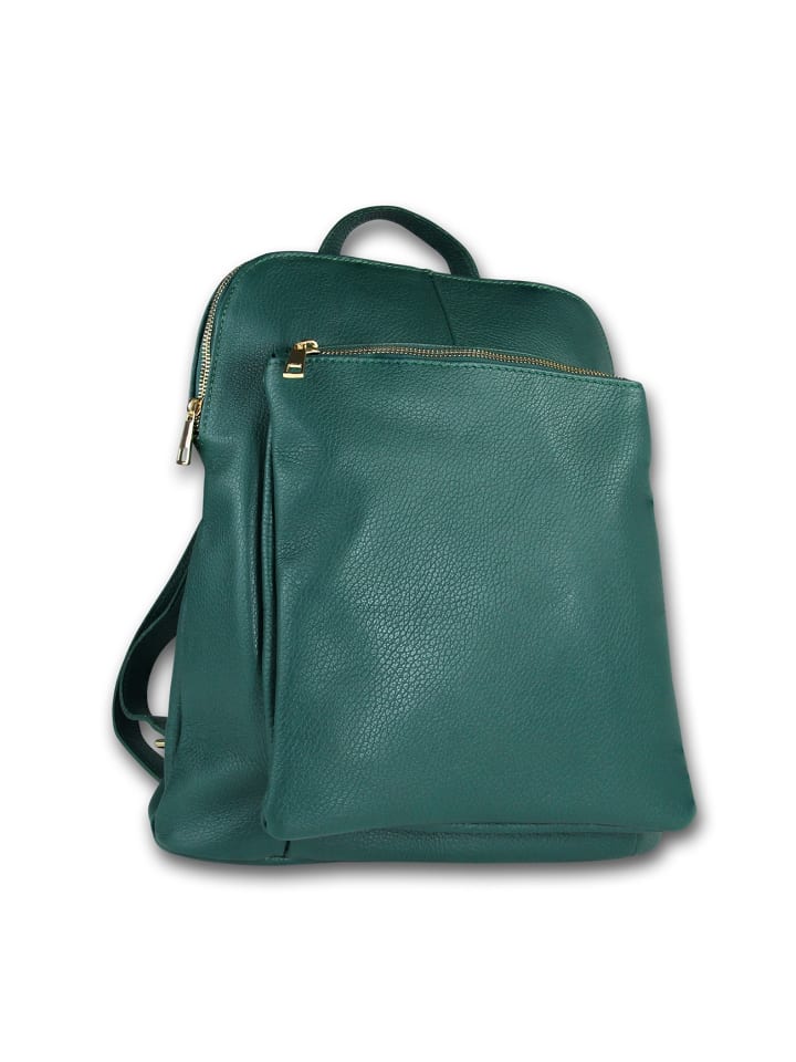 

Кожаный городской рюкзак Toscanto, зеленый, примерно 30 см