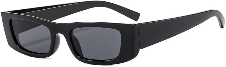 

Панк-солнцезащитные очки для женщин, модные разноцветные прямоугольные очки с защитой от УФ-излучения UV400, ретро-очки для мужчин с градиентным переходом цвета, трендовые очки TYUVIVO, Black-black