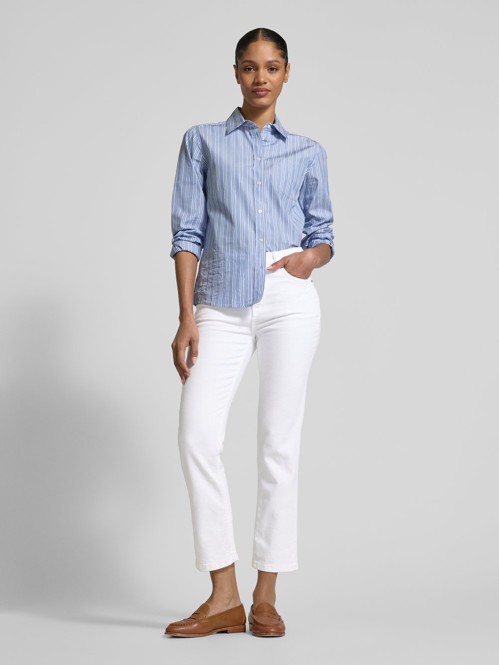 

Джинсы прямого кроя с пятью карманами Lauren Ralph Lauren, белый