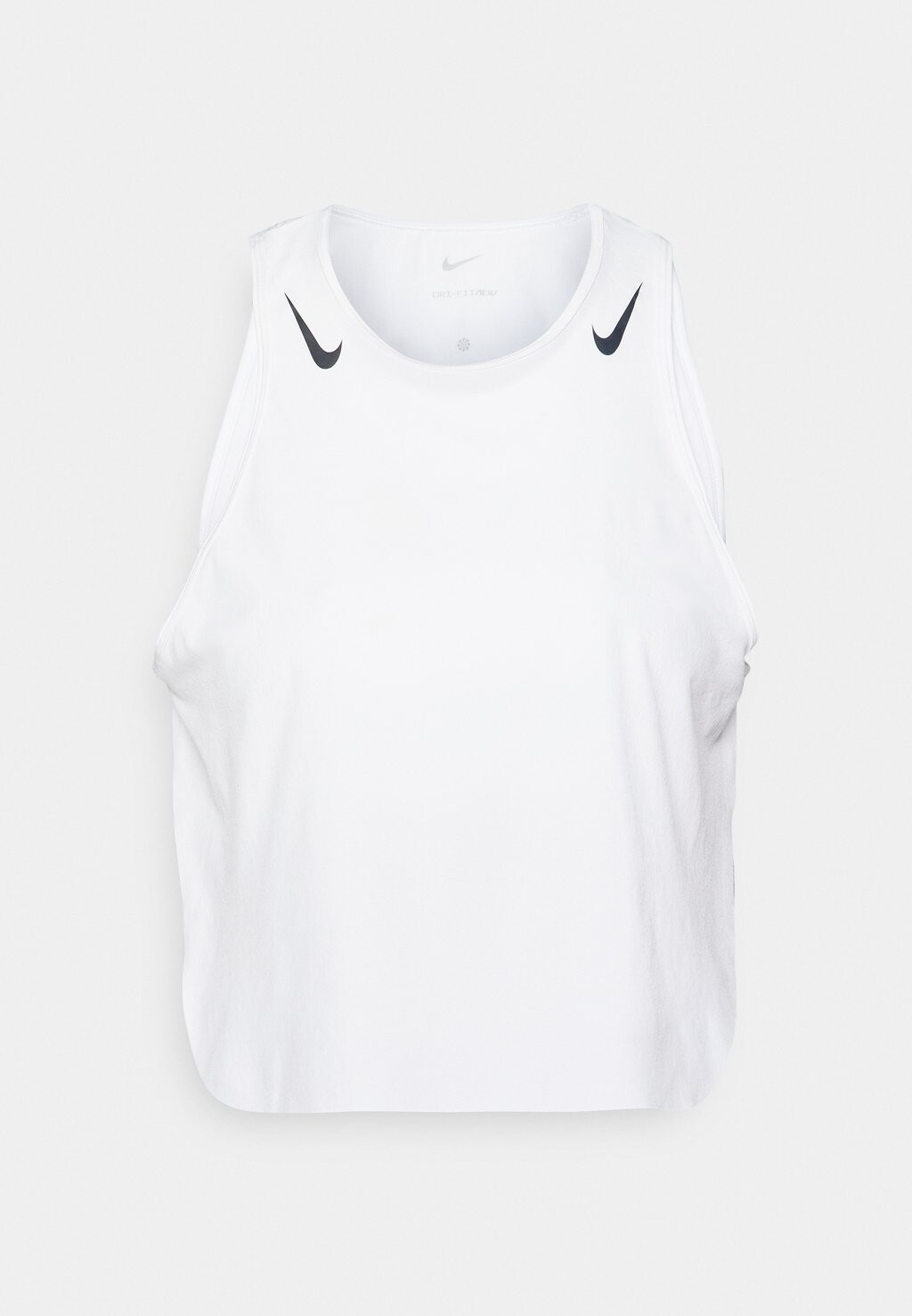 Топ Crop Tank Nike, белый/черный — фото 3