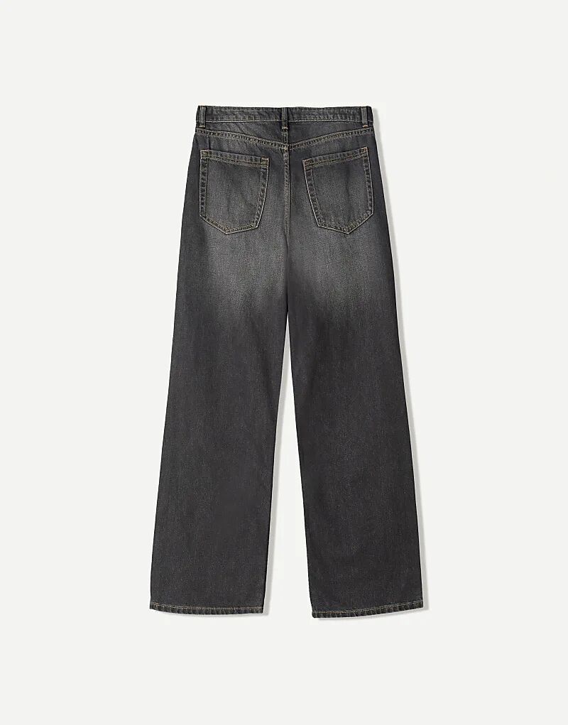 

Черные мешковатые джинсы Bershka