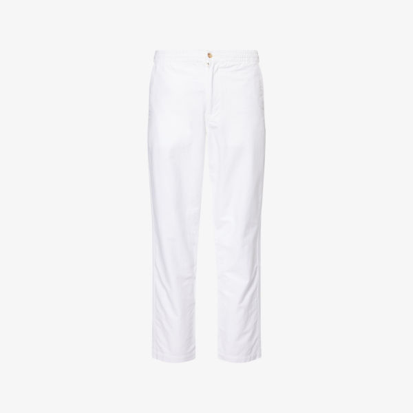 

Препстер прямые хлопковые брюки Polo Ralph Lauren, белый