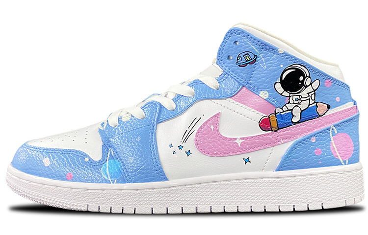 

Кроссовки Air Jordan 1 Vintage Basketball Shoes Women's Mid-Top Carolina Blue