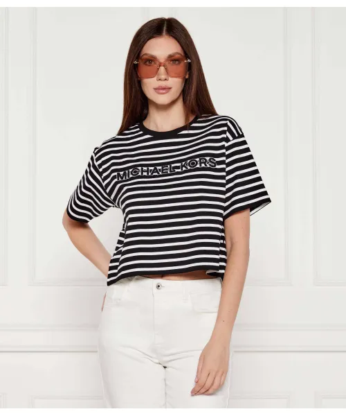 

Футболка Cropped fit Michael Kors, черный