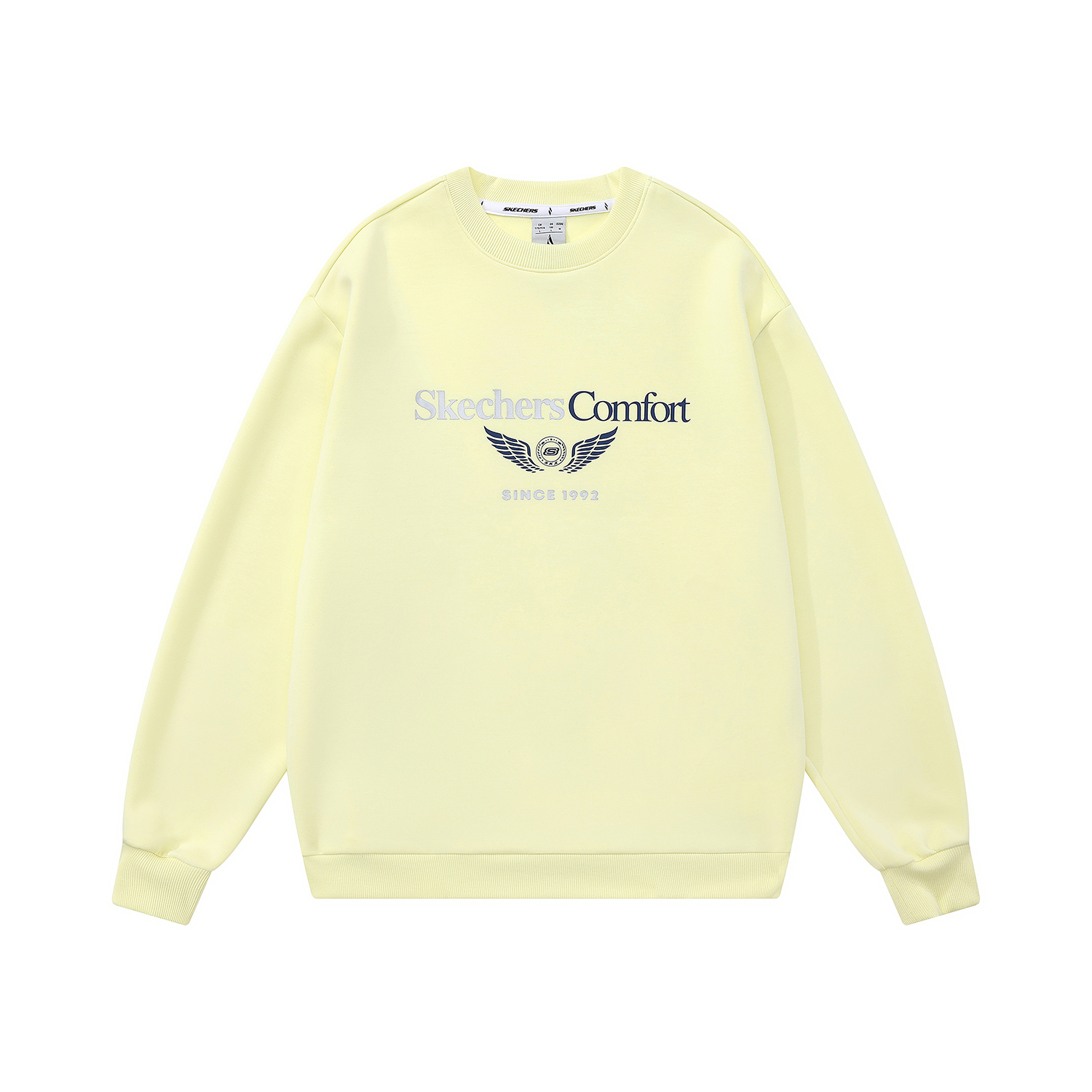 

Унисекс свитшот Skechers, серо-желтый