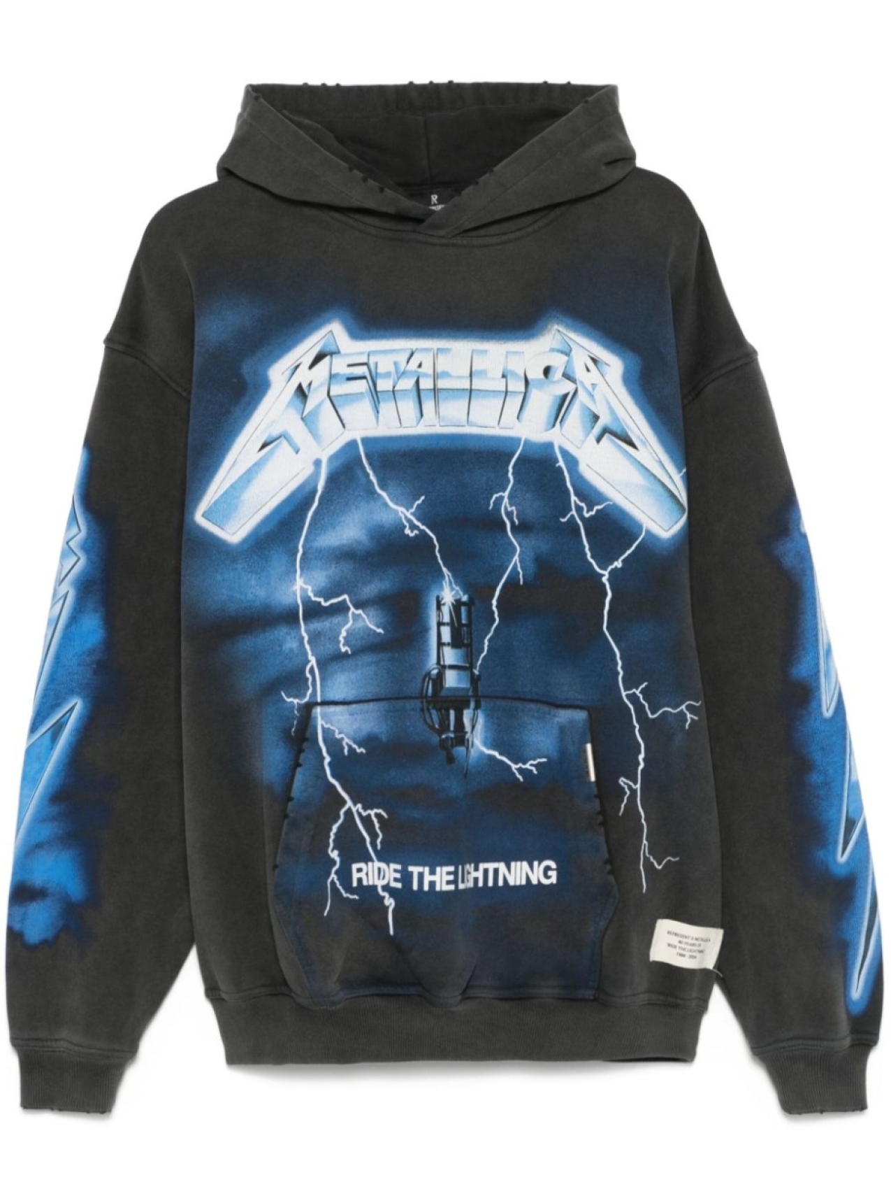 

Толстовка Represent x Metallica Ride The Lightning, серый