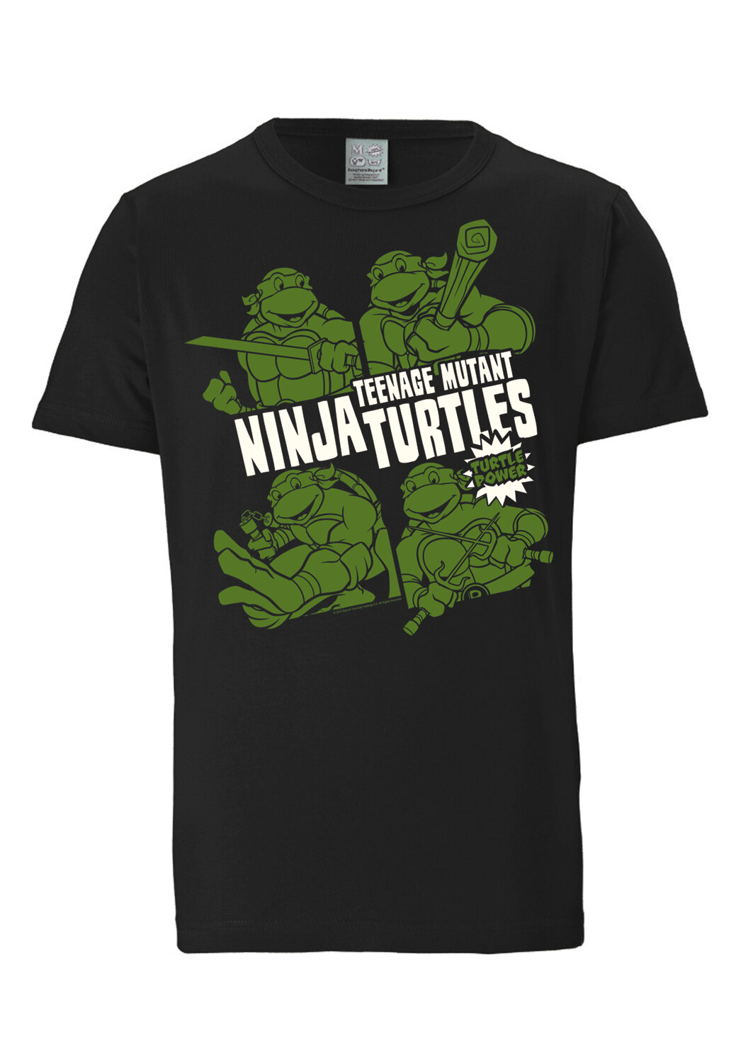 

Футболка Logoshirt Ninja Turtles Turtle Power, черный