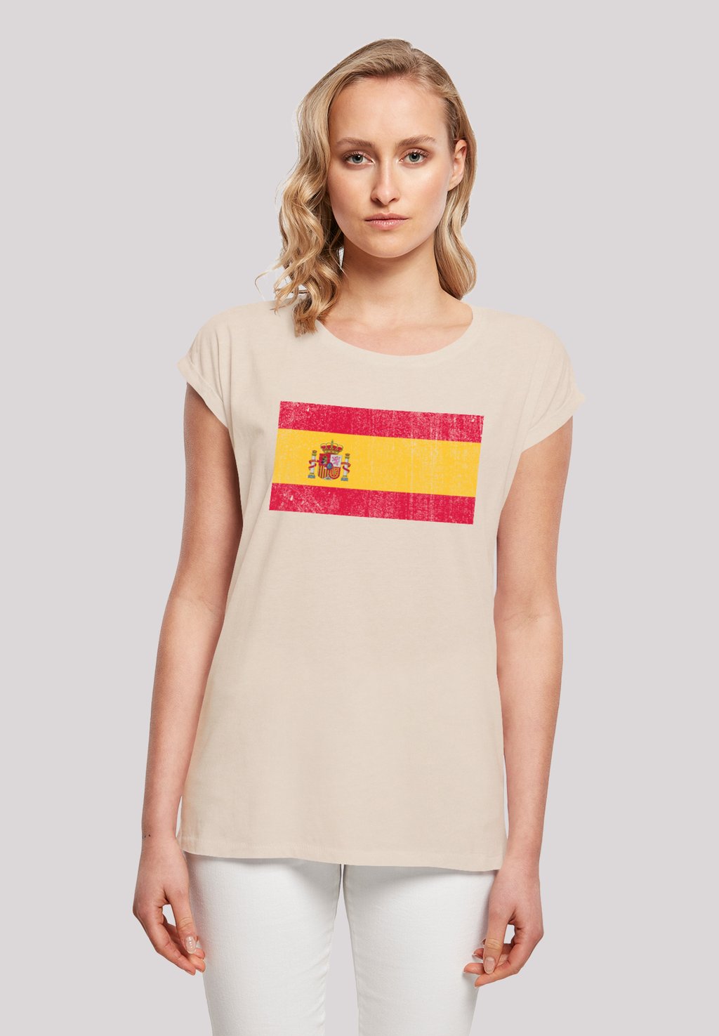 

Футболка с принтом SPANIEN FLAGGE DISTRESSED F4NT4STIC, песочный