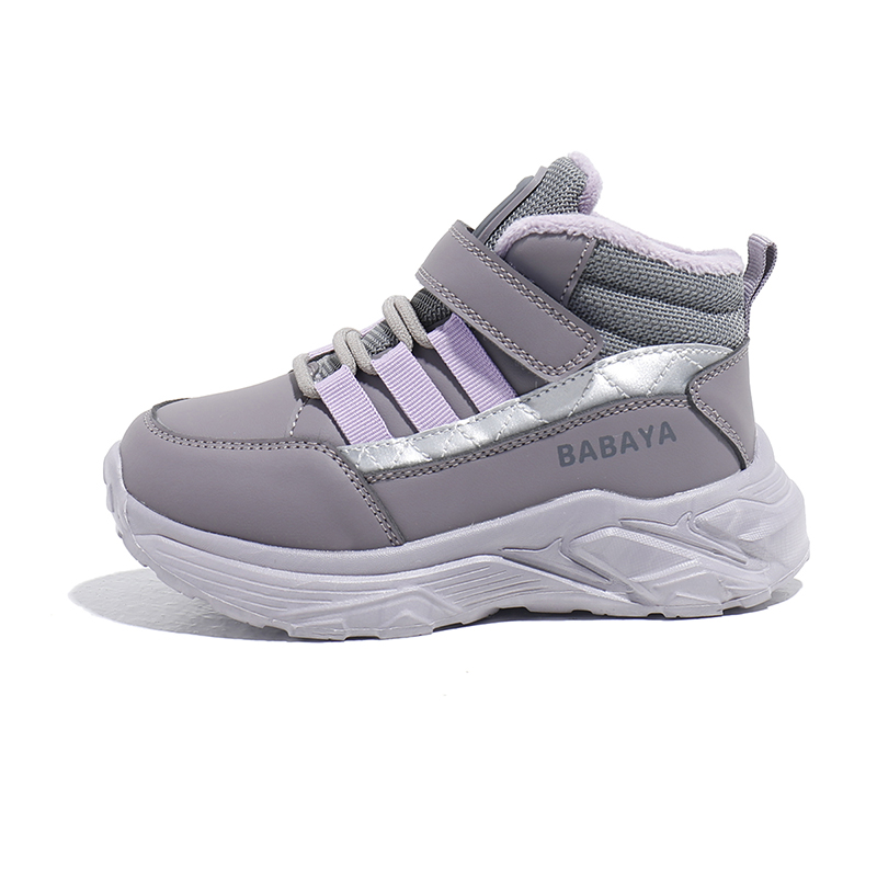 

Детские хлопковые кроссовки Kids' Babaya, серый фиолетовый