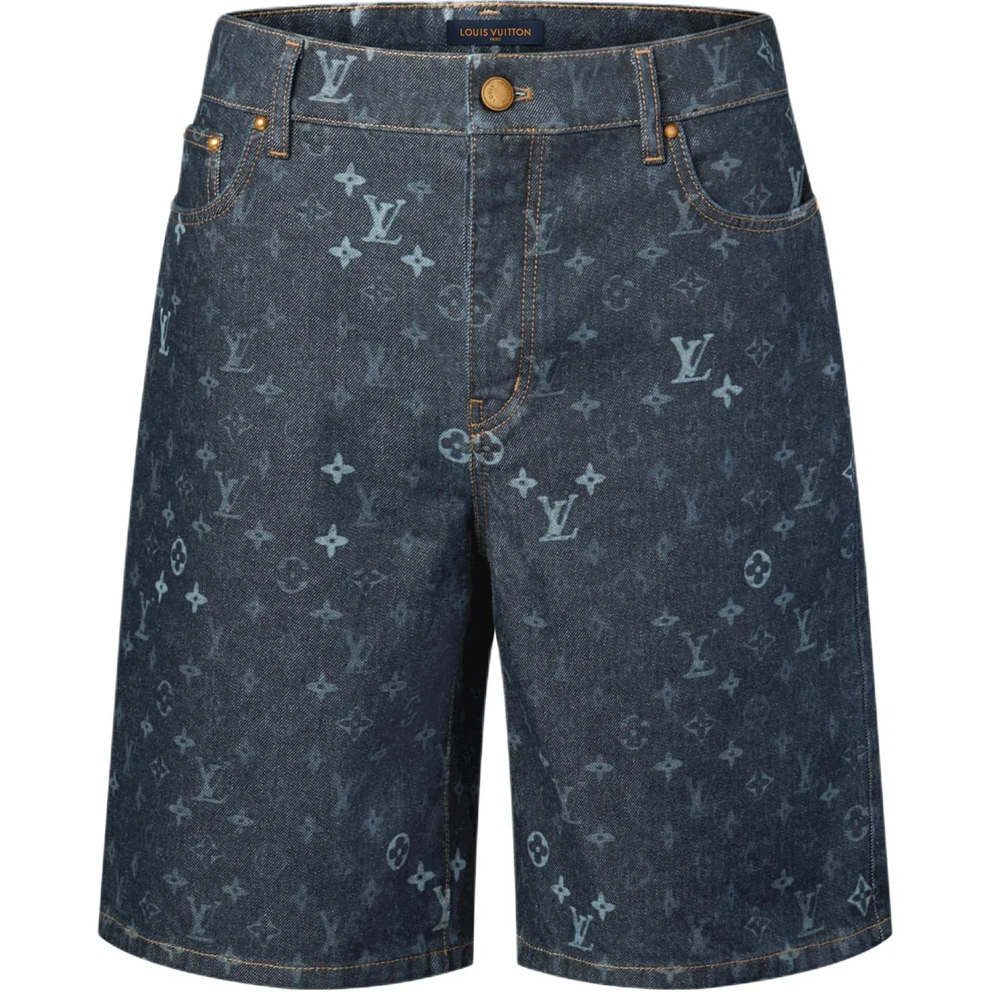 Джинсовые шорты Louis Vuitton синие