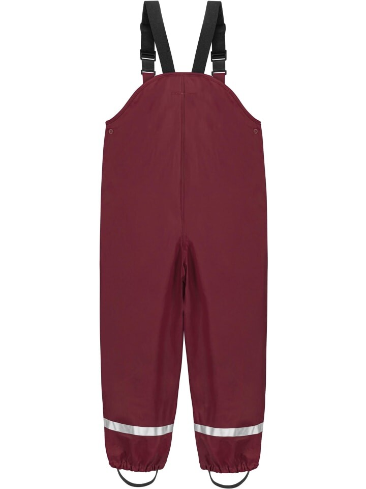 Дождевые брюки Normani Outdoor Sports Kinder Regenhose mit Hosenträgern „Skjolden“, бордо — фото 3