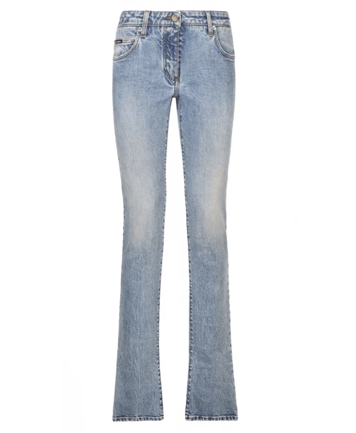 Джинсы Helle Dolce & Gabbana Logo Patch Bootcut, синий