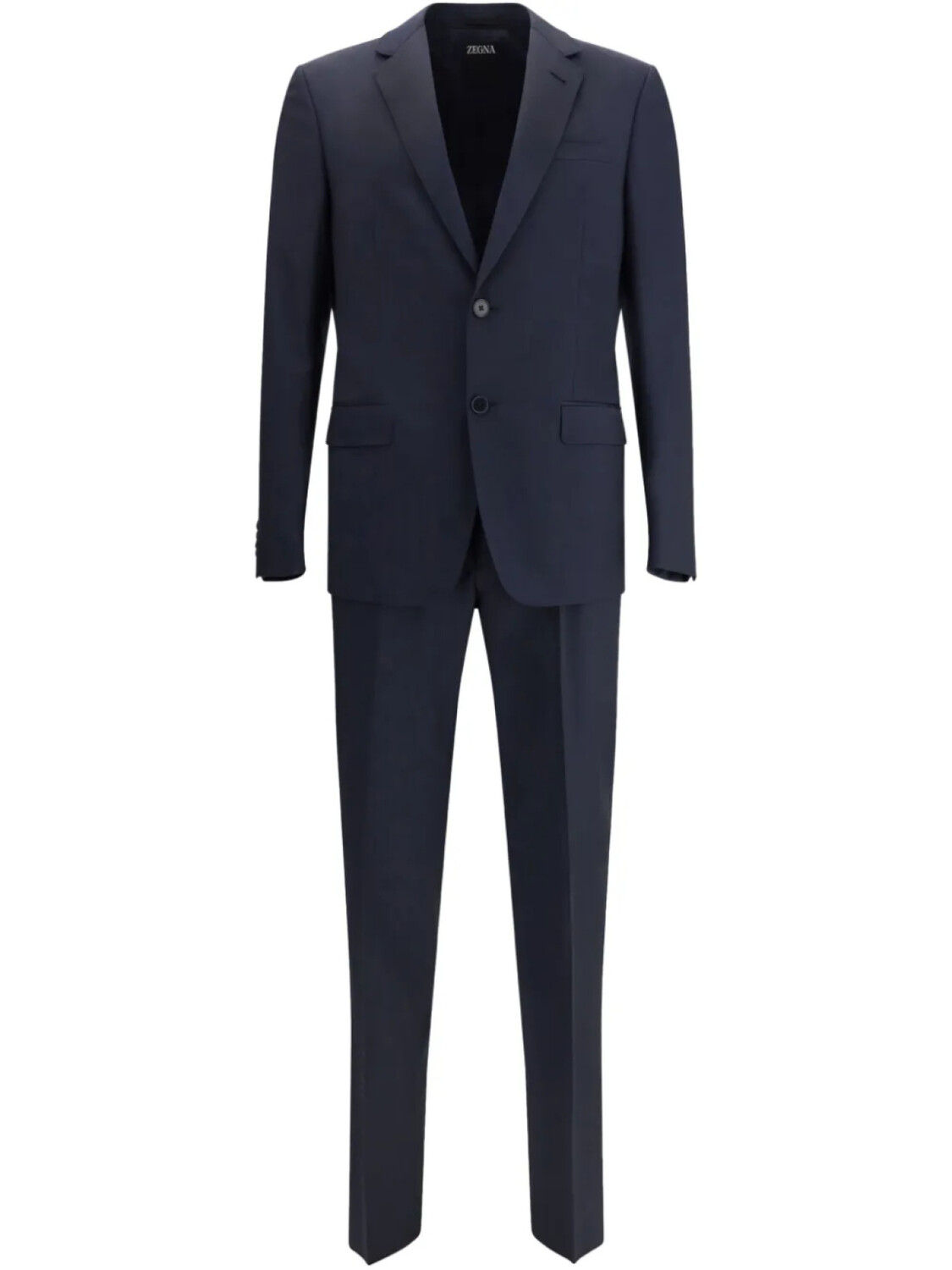 

Однобортный костюм Zegna, синий