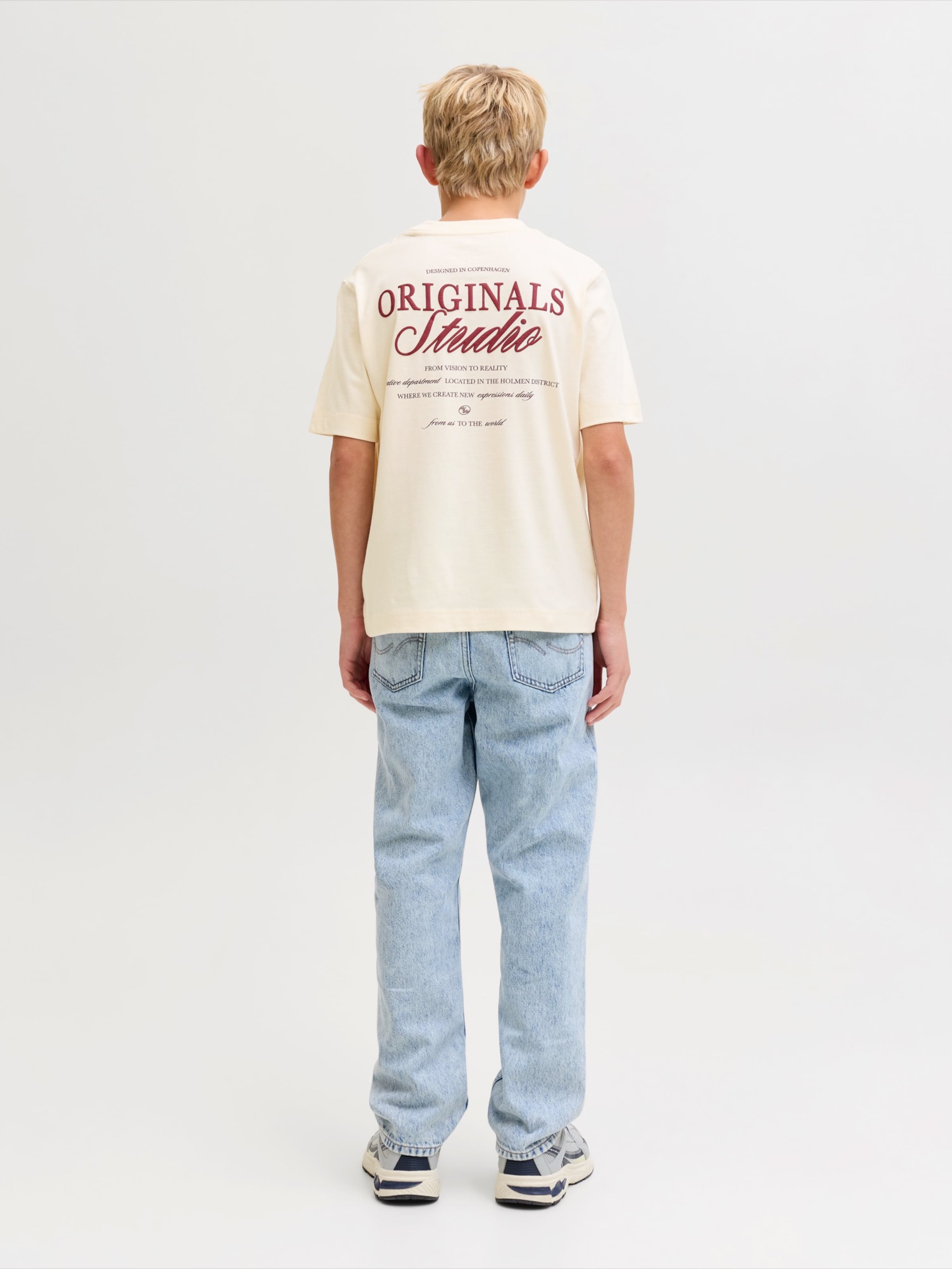 Jack & Jones Junior Футболка 'Jornorrebro' в белом цвете — фото 3