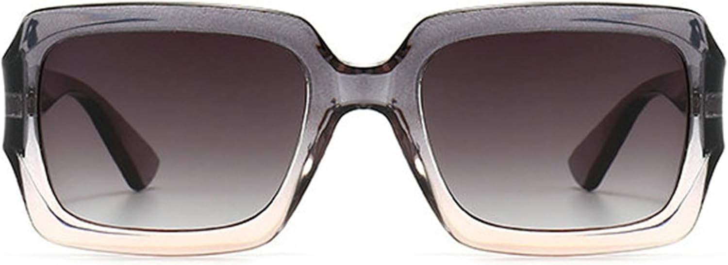 

Willochra Модные большие квадратные женские солнцезащитные очки в винтажном стиле с градиентным переходом, защита от УФ-излучения UV400, мужские солнцезащитные очки для активного отдыха, C3