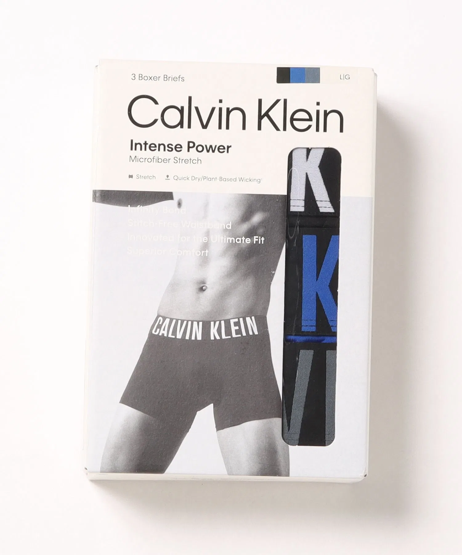【CALVIN KLEIN】Боксерские трусы, комплект из 3 штук (с низкой посадкой)
