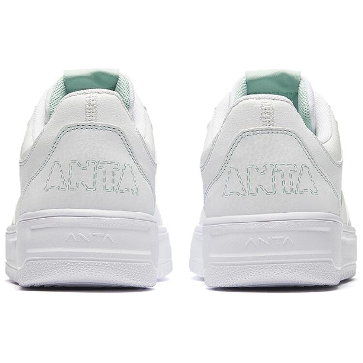 Кроссовки ANTA Skateboarding Shoes Men Low-top Pure White / Rain Mist Green / Seaweed Green, белый — фото 3