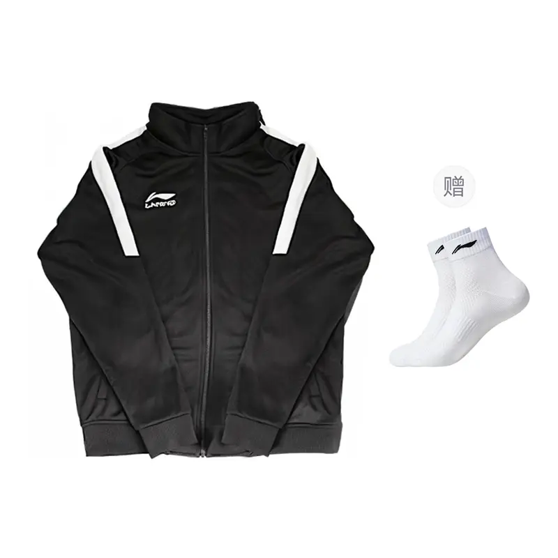 

Куртки Li Ning, унисекс, с воротником-стойкой, средней жесткости, другие модели., черный li-ning socks 1 pack