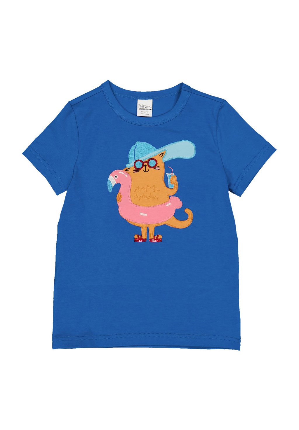 

Футболка с принтом BEKLEIDUNG Fred's World by Green Cotton, синий