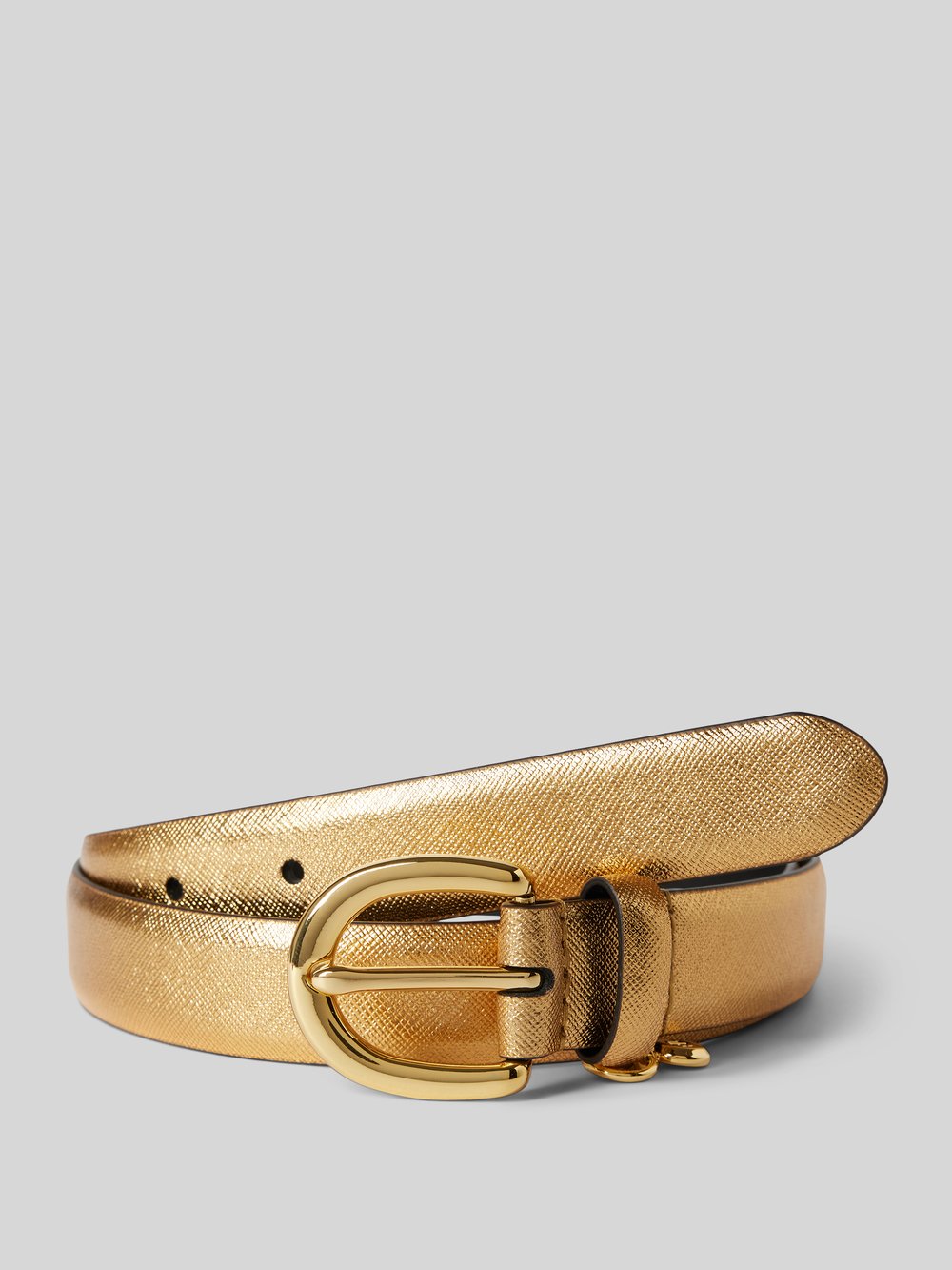 

Кожаный ремень с этикеткой модель «CHARM» Lauren Ralph Lauren, золотой