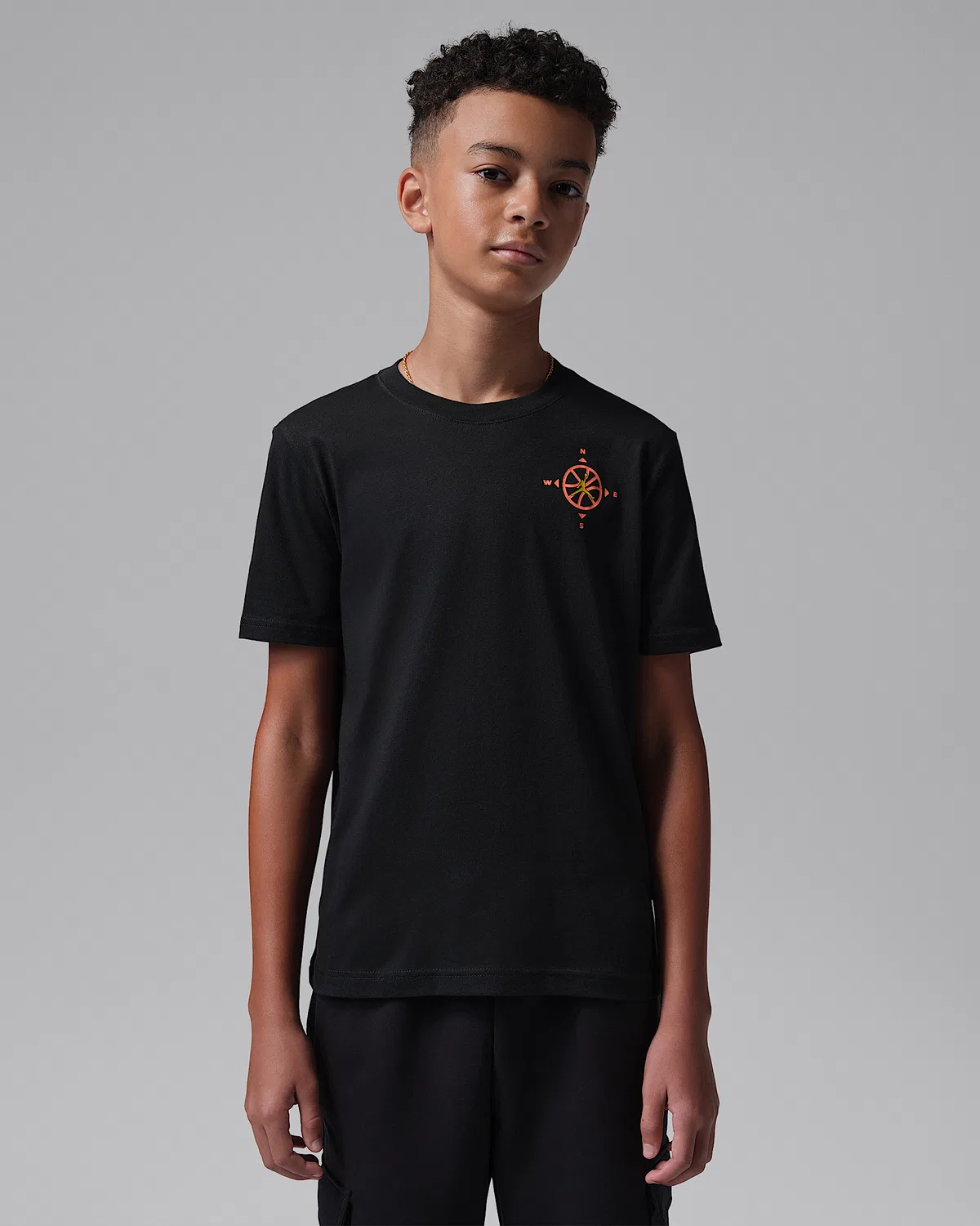 Детская футболка Jumpman Compass Jordan, Black — фото 2