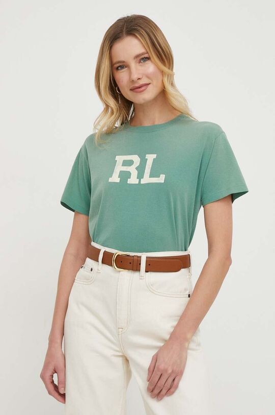 

Хлопковая футболка Polo Ralph Lauren, зеленый