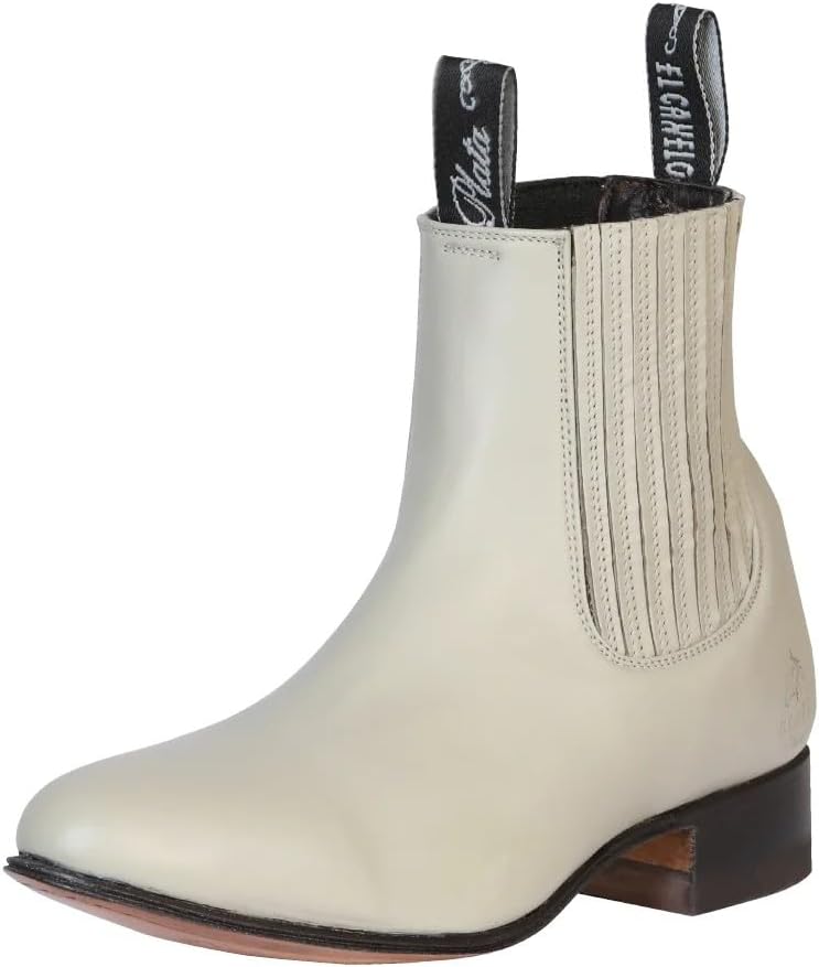 

Мужские оригинальные ботинки El Canelo Plata из натуральной оленей кожи - короткие сапожки Charros, устрица Generic, initial