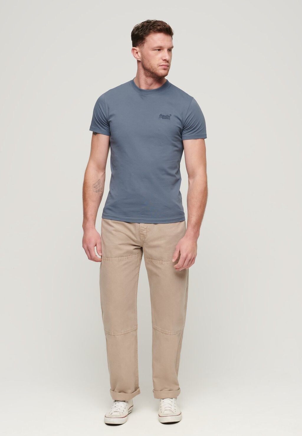 

Базовая футболка EMBROIDERED Superdry, синий