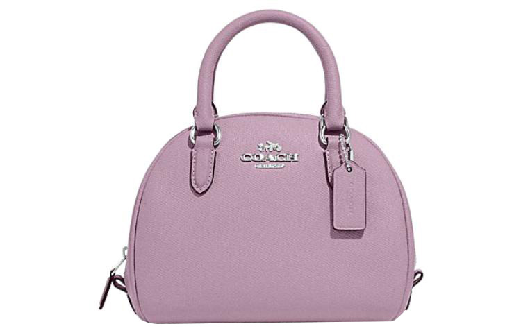 

COACH Сумка из кожи сиднейской коровы куполообразная через плечо кроссбоди маленькая женская фиолетовая