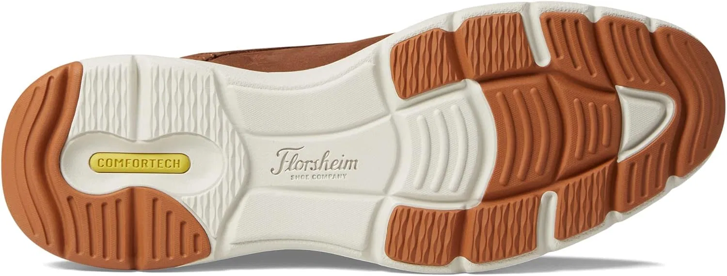 Мужские оксфорды Florsheim Frenzi с гладким носком, Mocha Nubuck White Sole — фото 3
