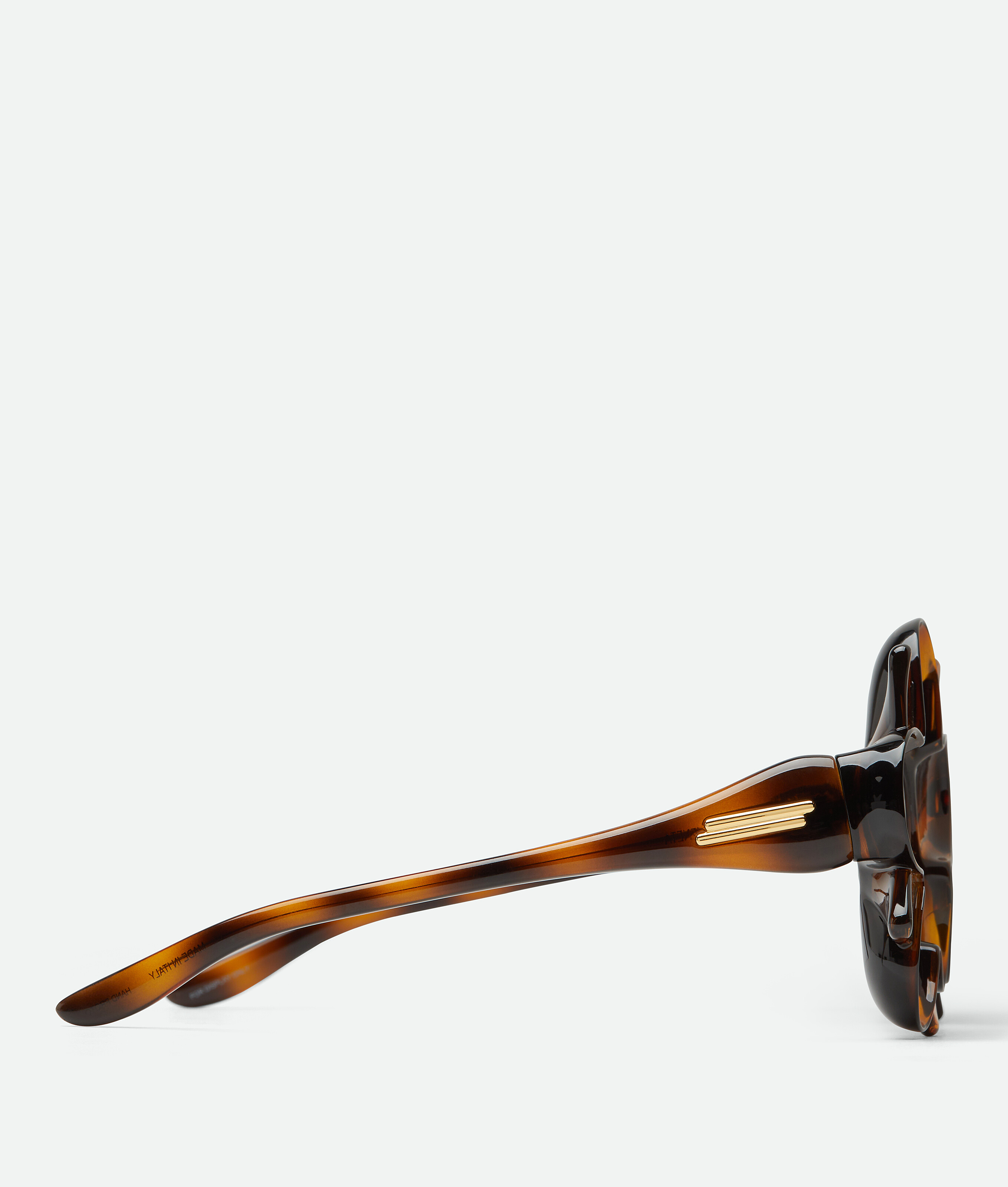 Peggy flower sunglasses BOTTEGA VENETA, коричневый/гавана — фото 3