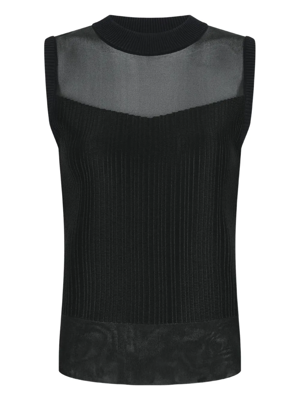 

Сетчатый топ без рукавов Shanghai Tang, черный