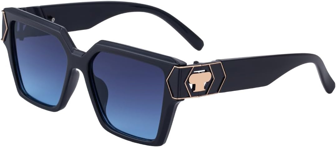 

Мужские солнцезащитные очки премиум-класса, квадратная ретро-оправа с защитой от УФ-излучения UV400, универсальные для ношения на открытом воздухе и в стиле smart casual GDKPJDT, 3