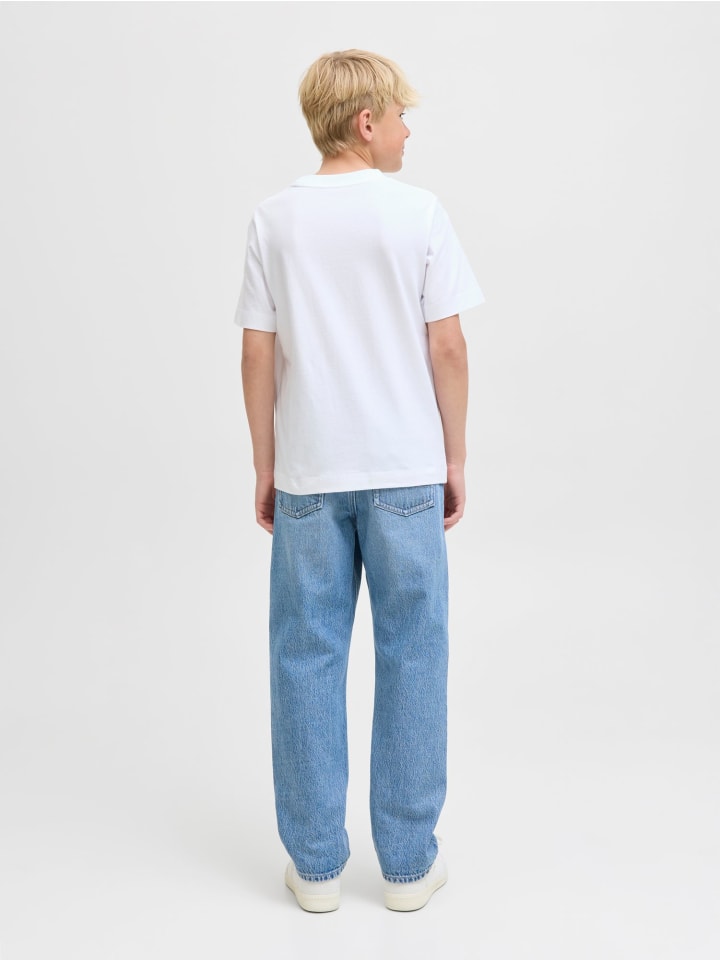 JACK & JONES Junior Футболка JORNORREBRO EMB TEE S/S JNR ярко-белого цвета — фото 3