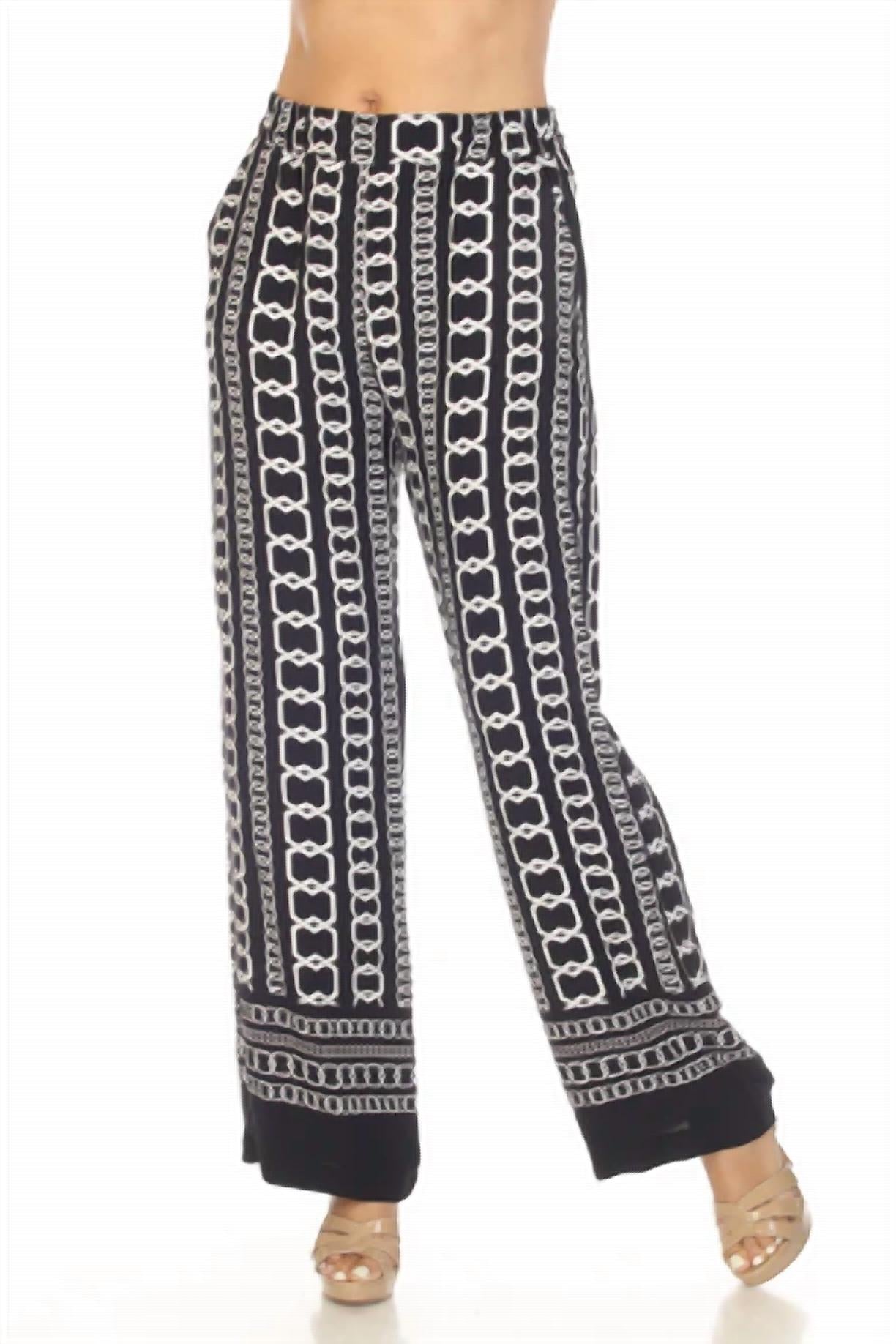 

Женские брюки Chain Pant в черно-белом цвете Joseph Ribkoff