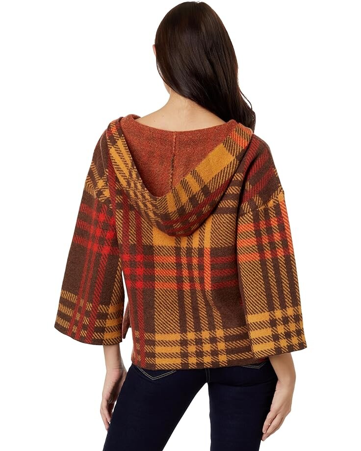 

Свитер Toad&Co Heartfelt Poncho, цвет Dark Roast Plaid