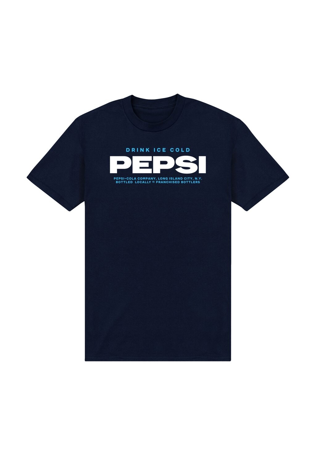 

Футболка с принтом DRINK ICE COLD PEPSI Henry Tiger, темно-синий