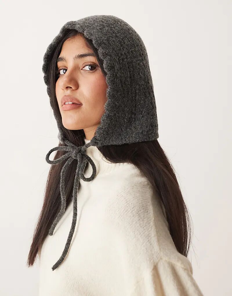 

Вязаный крючком капюшон ASOS DESIGN из смесовой шерсти