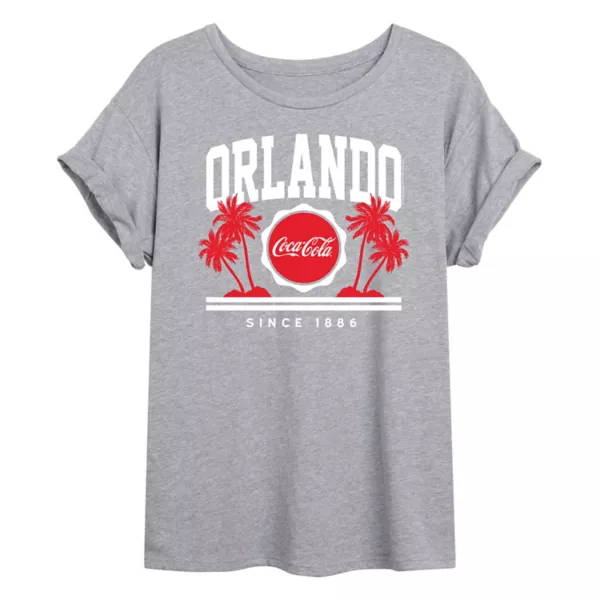 

Футболка Juniors Coca Cola Orlando с принтом большого размера Licensed Character, серый