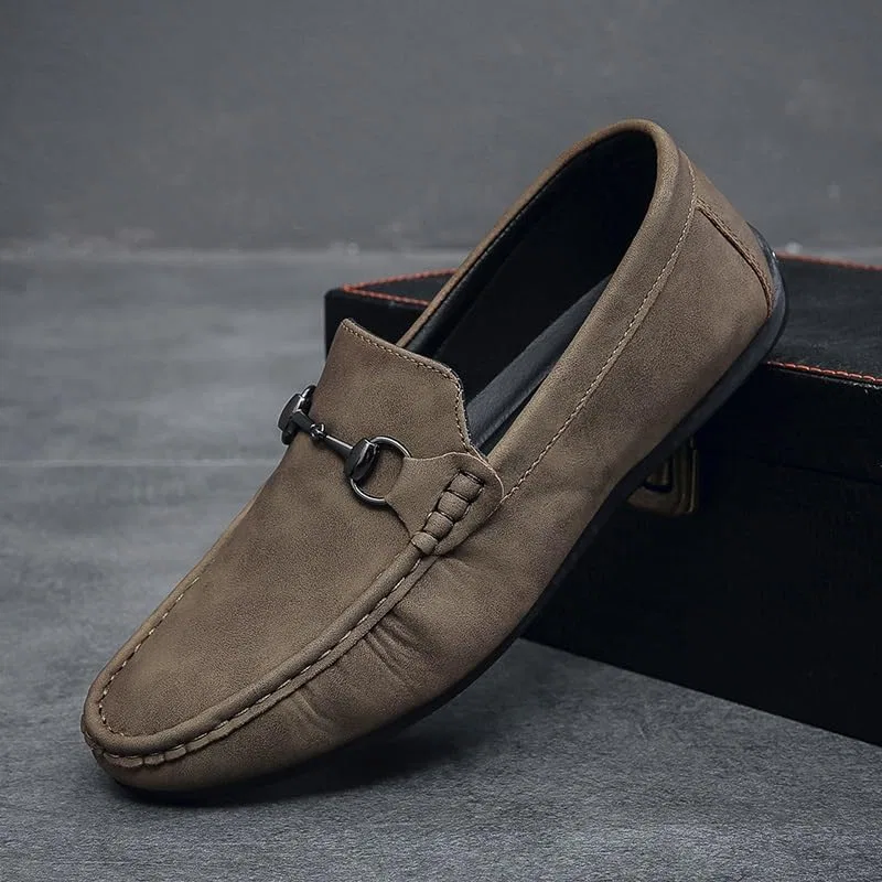 Лоферы мужские из PU кожи, Khaki SayfuR — фото 3