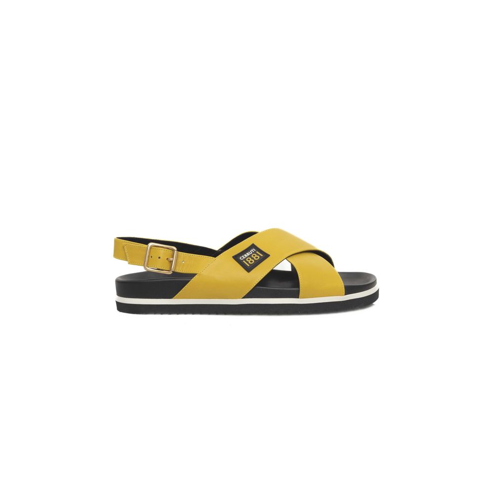 Cerruti 1881 Calfskin Women Women's Sandal, желтый