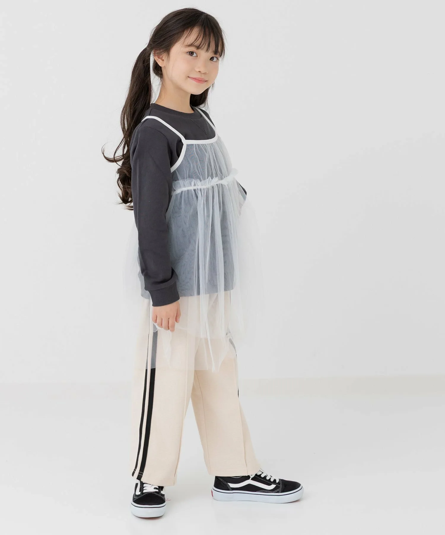Широкие брюки из эластичной ткани Hyper Stretch Line Chil2, cream — фото 3