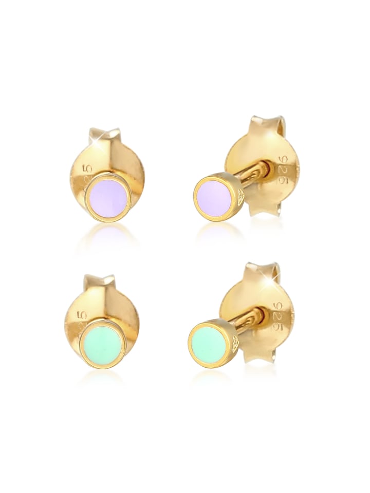 

Elli Серьги из серебра 925 пробы с золотым покрытием