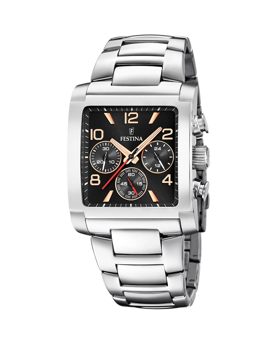 

F20652/4 Timeless Chronograph Мужские часы из серебряной стали Festina, серебро
