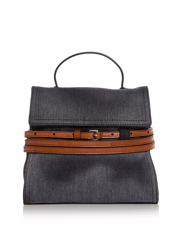 

Джинсовая сумка с верхней ручкой Tie me Moschino, черный